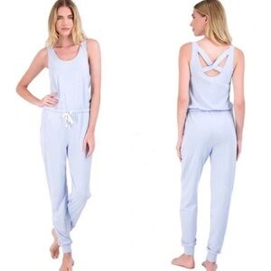 Pj salvage Jumpsuit size sm sky blue Casual Lounge relaxed Everyday comfy soft